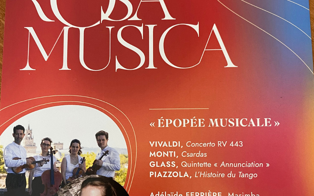 FESTIVAL ROSA MUSICA : UNE SOIRÉE MUSICALE D’EXCEPTION AVEC ADÉLAÏDE FERRIÈRE & LE QUATUOR GIRARD