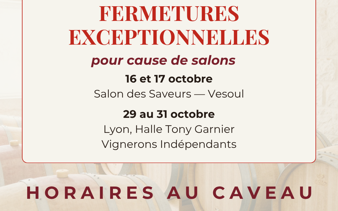 Le caveau passe à l&rsquo;heure d&rsquo;hiver